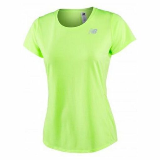 Kortærmet T-shirt til Kvinder New Balance ACCELERATE Gul Fluorescerende