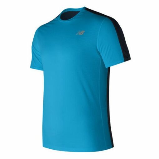 Kortærmet T-shirt til Mænd New Balance MT73061MLE Blå