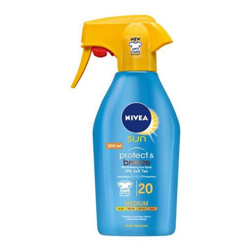 Solcreme spray Protege & Broncea Nivea 300 ml