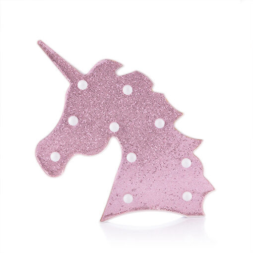Belyselig enhjørning Glitter (10 LED) - Image 5