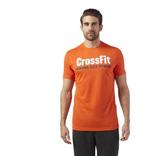 Kortærmet T-shirt til Mænd Reebok RC FEF Tee  Speedwick Orange