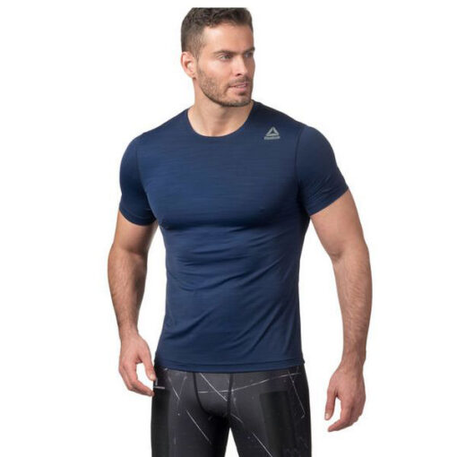 Kortærmet T-shirt til Mænd Reebok Wor Aactivchill Tech Blå - Image 6