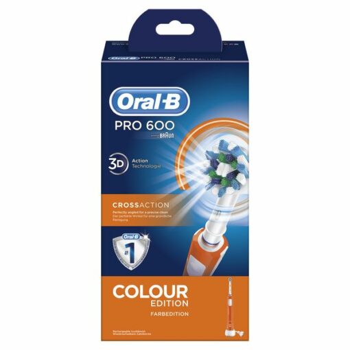 Elektrisk tandbørste Oral-B 600 Pro Hvid Orange - Image 4