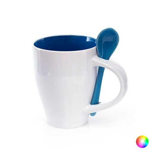 Krus med Lille Ske (350 ml) To-farvet 149459