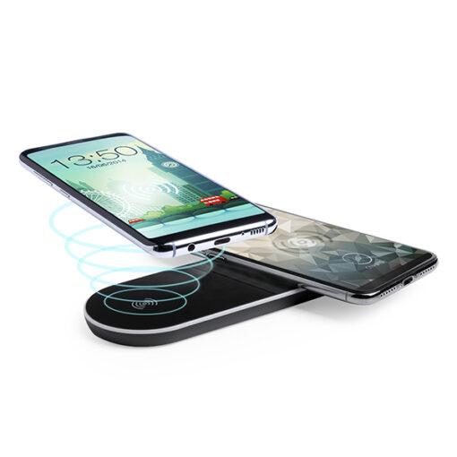 Trådløse Oplader til Smartphones Qi Sort 146142