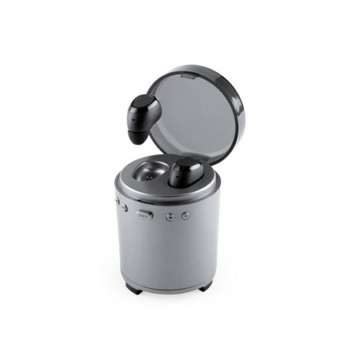 Bluetooth headset med mikrofon FM USB 3W Sølvfarvet 146192