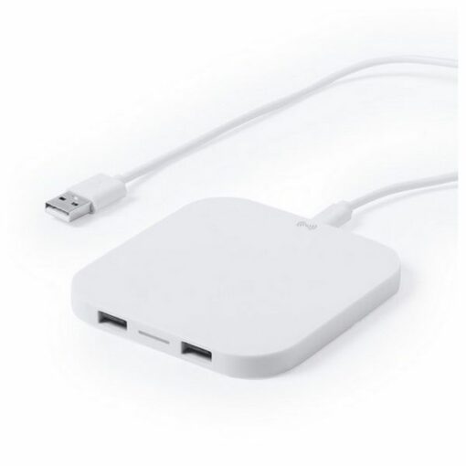 Trådløse Oplader til Smartphones Qi 2100 mAh USB 145764 - Image 3