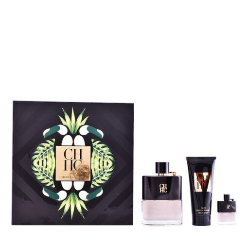 Parfume sæt til mænd Ch Men Privé Carolina Herrera (3 pcs)