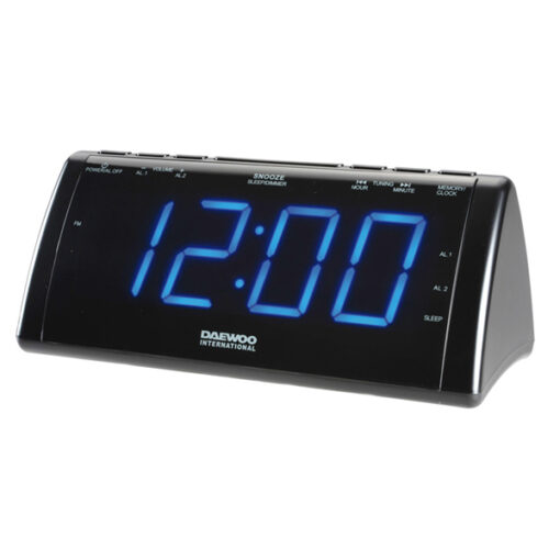 Clockradio med LCD-projector Daewoo 222932 USB