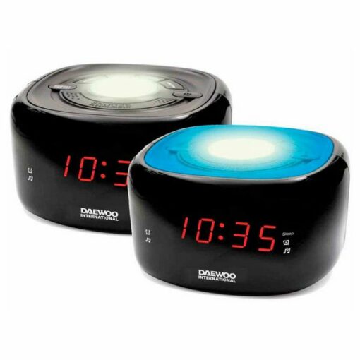 Clockradio Daewoo DCR-440BK LED FM Sort