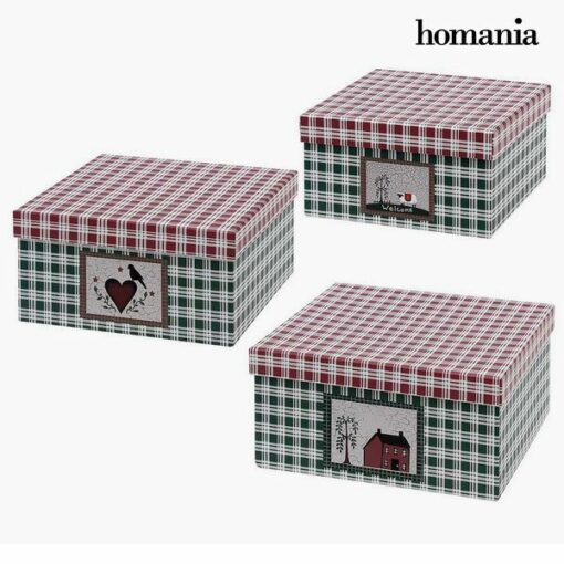 Dekorativ boks Homania 7635 (3 uds) Pap