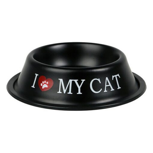 Madskål til kæledyr I Love My Cat 116045 (Ø 15 cm)