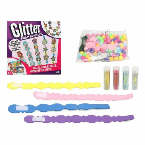 Håndværkssæt Glitter Foam Bracelets 119916