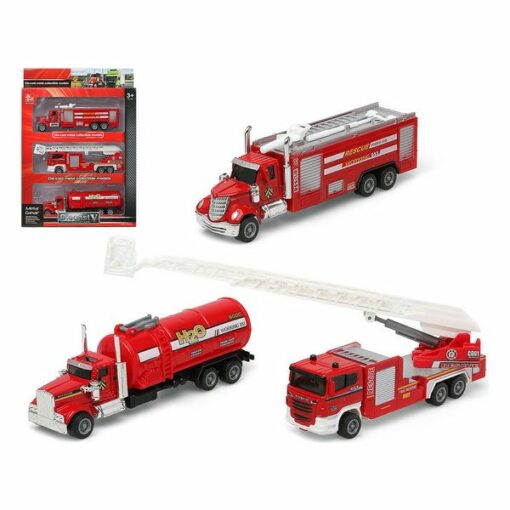 Bil-sæt Brandmand Rød 110899 (3 Pcs)