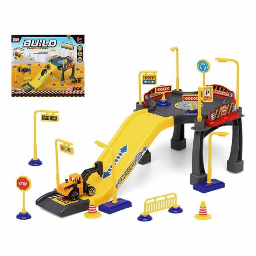Garage med biler Build Construction 111346 (37 pcs)