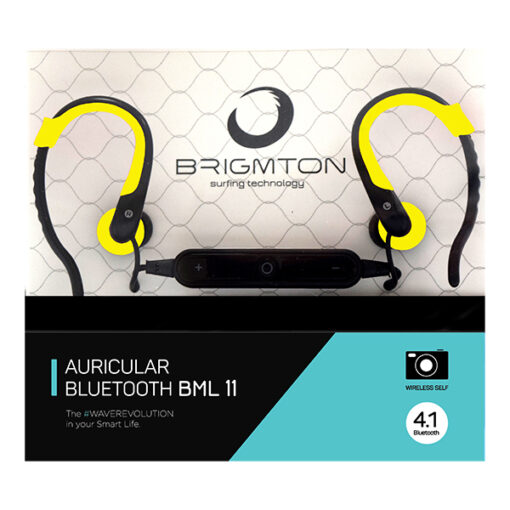 Bluetooth sports headset med mikrofon BRIGMTON BML-11 Gul