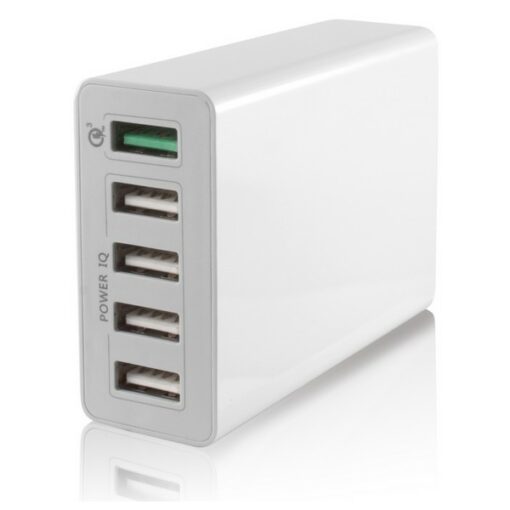 USB-oplader væggen 5 USB 10a Hvid