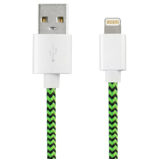 USB til Lightning-kabel Sport 1 m Grøn Sort