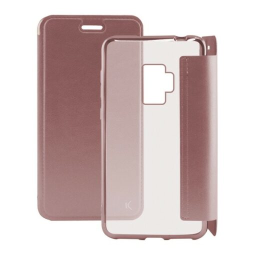 Folie Cover til Mobiltelefon Galaxy S9 Plus KSIX Metal Rose guld
