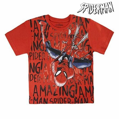 Børne Kortærmet T-shirt Spiderman 72611