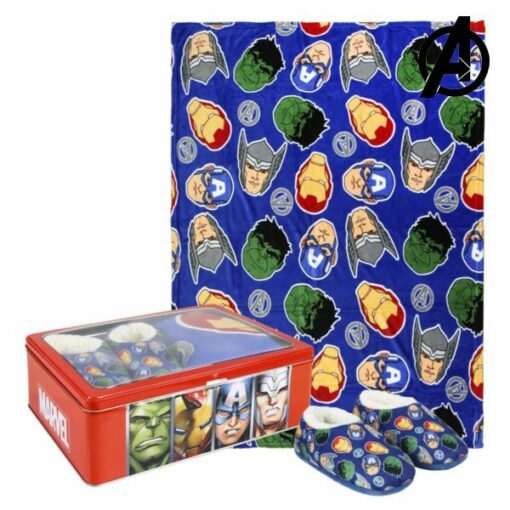 Metalæsken med Tæppe og Sutsko The Avengers 73666 (3 pcs) Blå