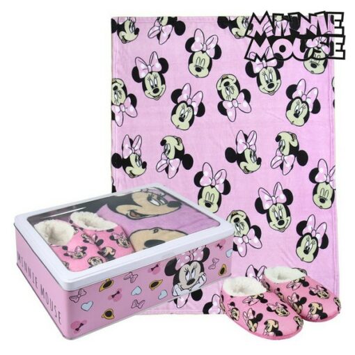 Metalæsken med Tæppe og Sutsko Minnie Mouse 73671