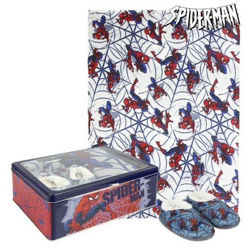 Metalæsken med Tæppe og Sutsko Spiderman 73672