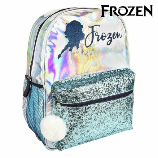 Skoletaske Frozen 72679 Lyseblå Metallic
