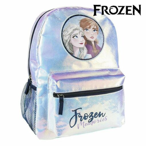 Skoletaske Frozen 72696 Lyseblå Metallic