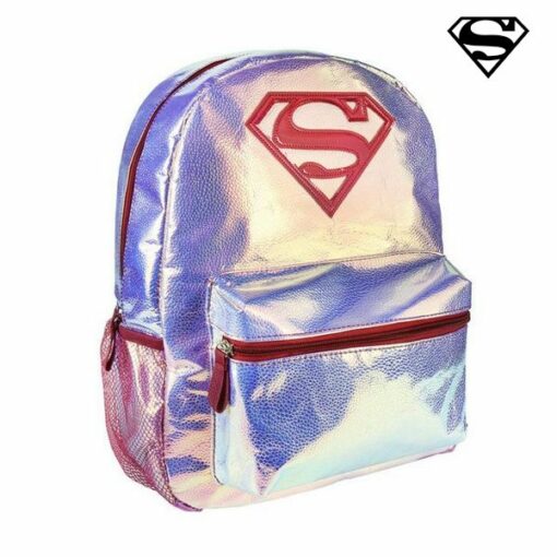Skoletaske Superman Pink