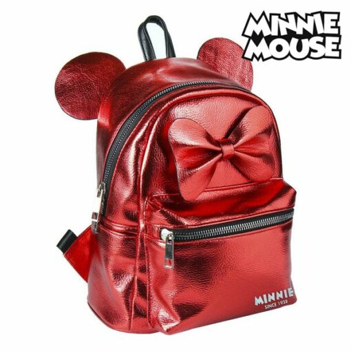 Casual Rygsæk Minnie Mouse 72822 Rød Metallic