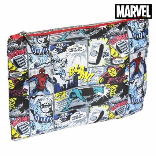 Skoletaske Marvel 72901 Gennemsigtig Rød - Image 4
