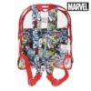 Skoletaske Marvel 72901 Gennemsigtig Rød - Image 3