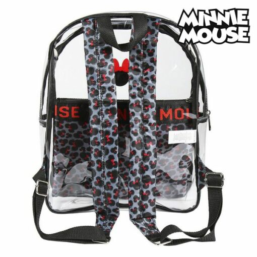 Skoletaske Minnie Mouse 72903 Gennemsigtig Sort - Image 4