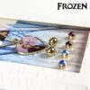 Sæt med halskæde og øreringe Frozen 71365 Gylden - Image 4