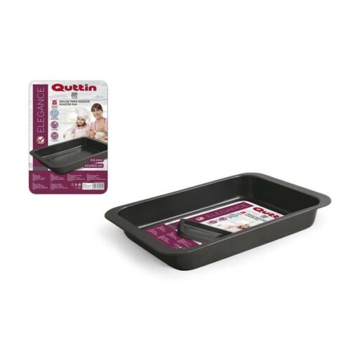 Molde Quttin Kulstofstål Rektangulær Sort (42 X 31,5 x 5 cm)