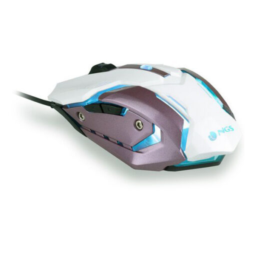 LED gaming-mus NGS GMX-100 2400 dpi LED Hvid Pink - Image 2