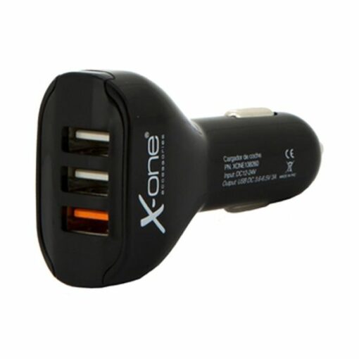 Biloplader Ref. 138260 3 x USB-A Sort