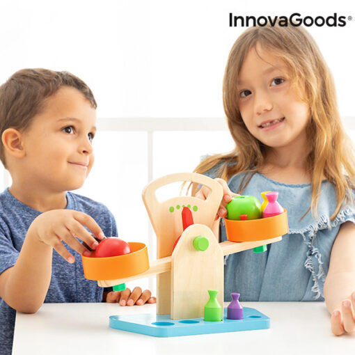 Vægte i træ med tilbehør Treggy InnovaGoods 9 Dele