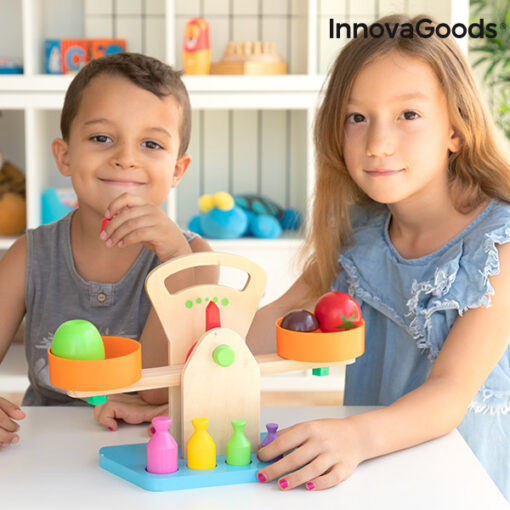 Vægte i træ med tilbehør Treggy InnovaGoods 9 Dele - Image 9