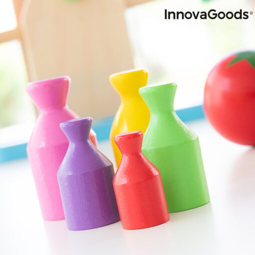 Vægte i træ med tilbehør Treggy InnovaGoods 9 Dele - Image 6