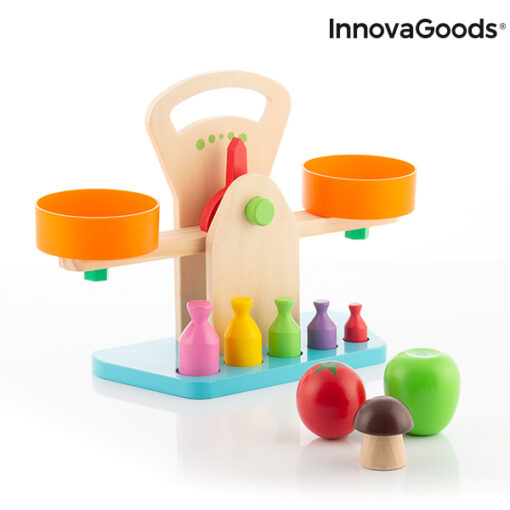 Vægte i træ med tilbehør Treggy InnovaGoods 9 Dele - Image 4