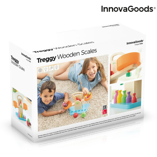 Vægte i træ med tilbehør Treggy InnovaGoods 9 Dele - Image 2