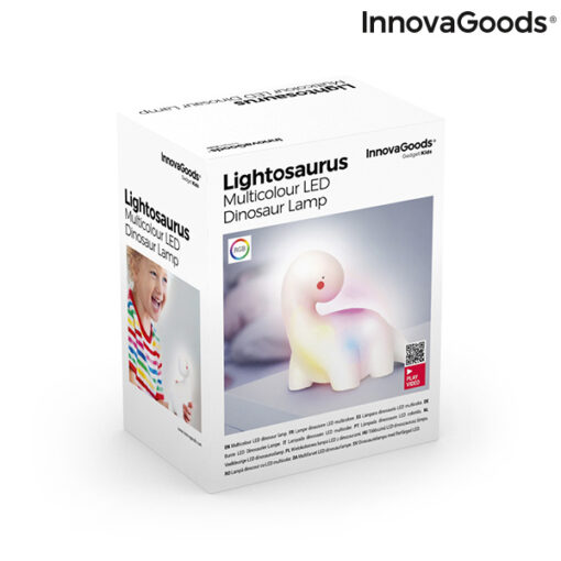 Dinosaur multifarvet LED-lampe Lightosaurus InnovaGoods - Image 2