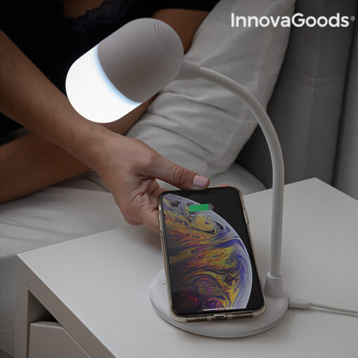 LED-lampe med højttaler og trådløs oplader Akalamp InnovaGoods - Image 4