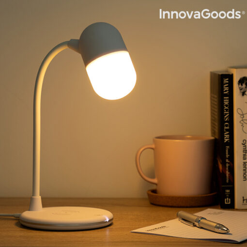 LED-lampe med højttaler og trådløs oplader Akalamp InnovaGoods - Image 8