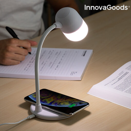 LED-lampe med højttaler og trådløs oplader Akalamp InnovaGoods - Image 9