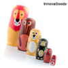 Matryoshka dyrefigurer i træ Funimals InnovaGoods 11 Dele - Image 6