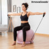 Yogakugle med stabilitetsring og modstandsbånd Ashtanball InnovaGoods - Image 3