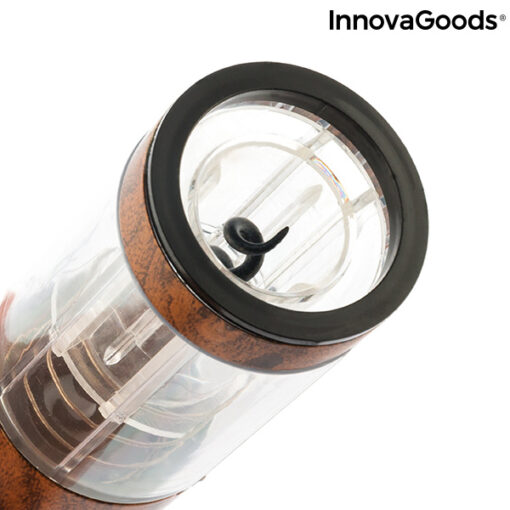 Automatisk genopladelig proptrækker med træ-effekt Corkout InnovaGoods - Image 10